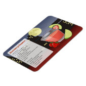 Magnet Flexible Recette de fraise Daiquiri (Côté Gauche)