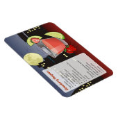 Magnet Flexible Recette de fraise Daiquiri (Côté Droit)