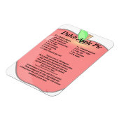 Magnet Flexible Recette de tarte à la pomme néerlandaise (Côté Gauche)