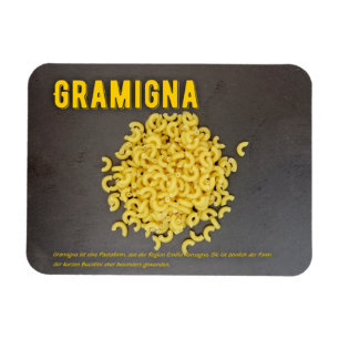 Magnet Flexible Recette du restaurant italien de Gramigna
