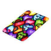 Magnet Flexible Recherche d'amour Coeurs Abstraits art original (Côté Gauche)