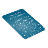 Magnet Flexible Recherchez les étoiles quand une citation sombre I (Côté Droit)