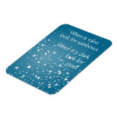 Magnet Flexible Recherchez les étoiles quand une citation sombre I (Côté Gauche)