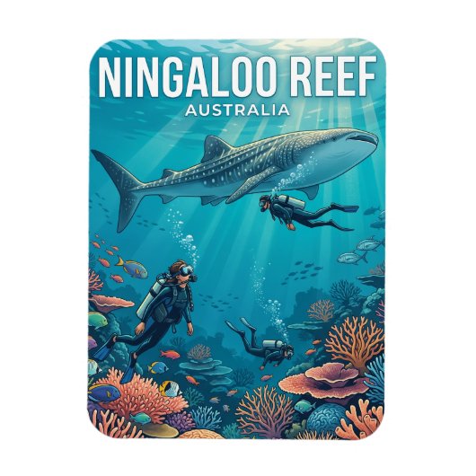 Magnet Flexible Récif de Ningaloo Australie (Vertical)
