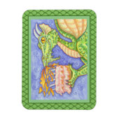 MAGNET FLEXIBLE RÉCOLTE D'INCENDIE DRAGON ÉCLAIRANT LES BOUGIES D' (Vertical)