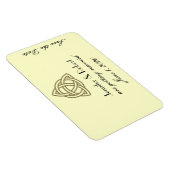 Magnet Flexible Récolte or Celtic noeud Enregistrer la date (Côté Droit)