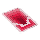 Magnet Flexible Rectangle Abstrait en rouge (Côté Droit)