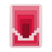 Magnet Flexible Rectangle Abstrait en rouge (Vertical)