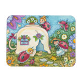 Magnet Flexible Rectangle de chalet de la coccinelle (Horizontal)