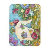Magnet Flexible Rectangle de chalet de la coccinelle (Vertical)
