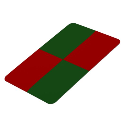 Magnet Flexible Rectangles rouge et vert (Côté Gauche)
