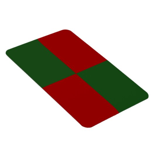 Magnet Flexible Rectangles rouge et vert (Côté Droit)