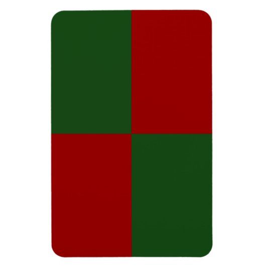 Magnet Flexible Rectangles rouge et vert (Vertical)