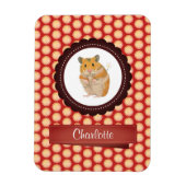 Magnet Flexible Red Ajouter Votre Nom Hamster (Vertical)