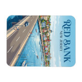Magnet Flexible Red Bank New Jersey (Horizontal)