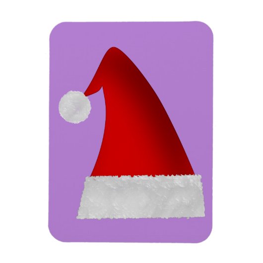 Magnet Flexible Red Christmas Santa Hat (Vertical)