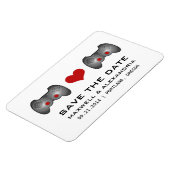 Magnet Flexible Red Cute Gamer Enregistrer l'aimant de date (Côté Gauche)