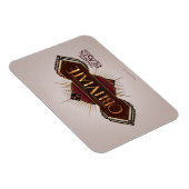 Magnet Flexible Red & Gold Art Deco Obliviate Spell (Côté Droit)