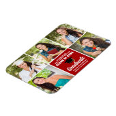 Magnet Flexible Red Graduate Photo Collage Custom 2023 Graduation (Côté Gauche)
