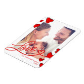 Magnet Flexible Red Hearts Love Valentine's Day (Côté Gauche)