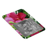 Magnet Flexible Red Hibiscus Flower Frame Ajouter Votre Photo (Côté Droit)
