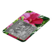 Magnet Flexible Red Hibiscus Flower Frame Ajouter Votre Photo (Côté Gauche)