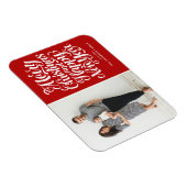 Magnet Flexible Red Joyeux Noël et Bonne Année Photo (Côté Droit)