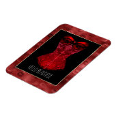 Magnet Flexible Red Lips Corset  (Côté Gauche)