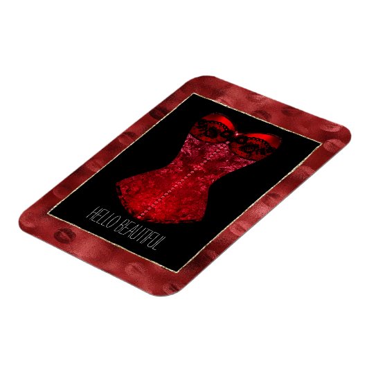 Magnet Flexible Red Lips Corset  (Côté Gauche)
