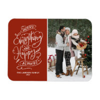 Red Merry Tout et Happy Always Photo