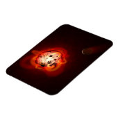 Magnet Flexible Red Nwarf Star Orbité Par Une Hypothétique Exoplan (Côté Gauche)