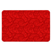 Magnet Flexible Red Paisley (Horizontal)