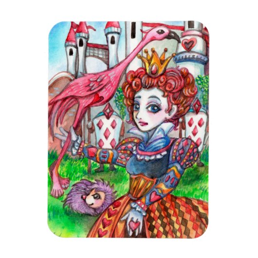 Magnet Flexible Red Queen's Golf Time (Vertical)