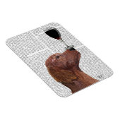 Magnet Flexible Red Setter Chien Au Vin (Côté Droit)