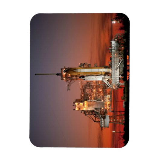 Magnet Flexible Red Sky for Space Shuttle Atlantis Launch (Vertical)