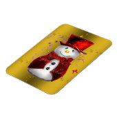 Magnet Flexible Red Snowmen en or (Côté Gauche)
