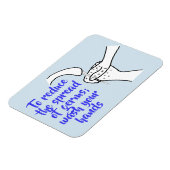 Magnet Flexible Réduire la propagation des germes, laver les mains (Côté Gauche)