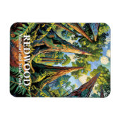 Magnet Flexible Redwoods National Park California Van Gogh Custom (Horizontal)