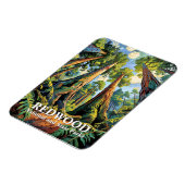 Magnet Flexible Redwoods National Park California Van Gogh Custom (Côté Gauche)