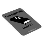 Magnet Flexible Réfléchissez différemment gotGod316.com Bible (Côté Droit)