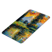 Magnet Flexible Reflet du coucher du soleil Impressionnisme paysag (Côté Gauche)