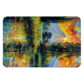 Magnet Flexible Reflet du coucher du soleil Impressionnisme paysag (Horizontal)