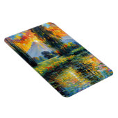 Magnet Flexible Reflet du coucher du soleil Impressionnisme paysag (Côté Droit)