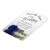 Magnet Flexible Refléter Marine Blue Rose Mariage Enregistrer la d (Côté Gauche)