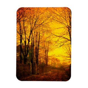 Magnet Flexible Reflets d'octobre de John Atkinson Grimshaw