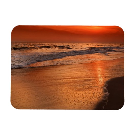 Magnet Flexible Reflets du coucher de soleil sur les nuages et le (Horizontal)