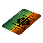 Magnet Flexible Réflexion nocturne de l'Aïd Moubarak (Côté Gauche)