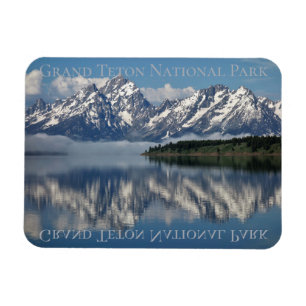 Magnet Flexible Réflexions de Grand Teton Jackson Lake
