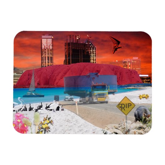 Magnet Flexible RÉFLEXIONS DE OZ ULURU Ayers Rock (Horizontal)