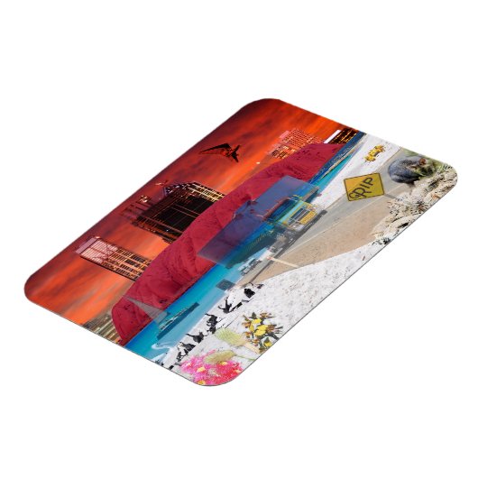 Magnet Flexible RÉFLEXIONS DE OZ ULURU Ayers Rock (Côté Gauche)